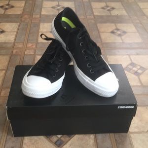 New Converse Chuck Taylor All Star II Black Sz 7.5